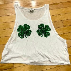 Victoria’s Secret ☘️ Pink Cropped Tank